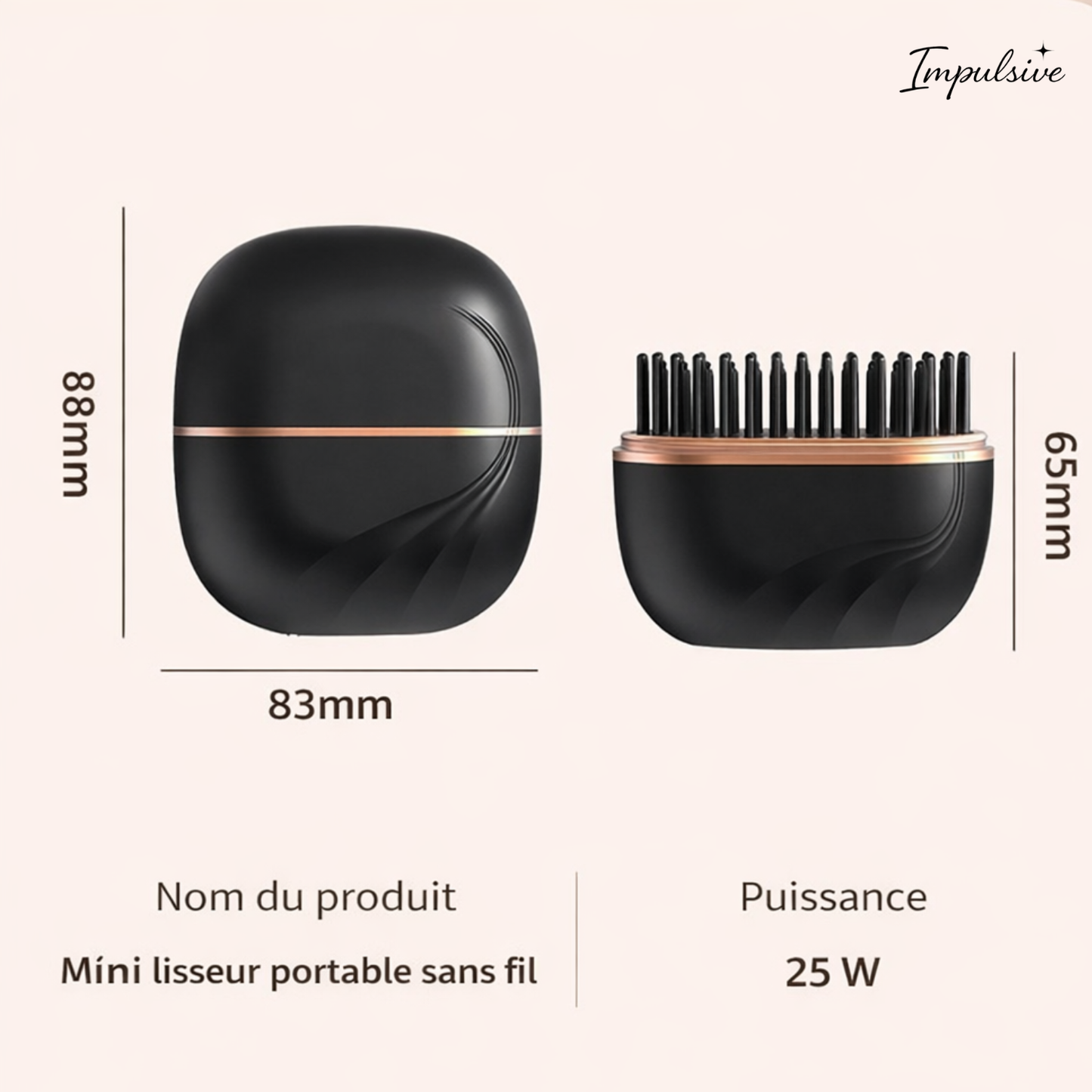 Mini Lisseur Portable Sans Fil – Retouche Express Sac à Main