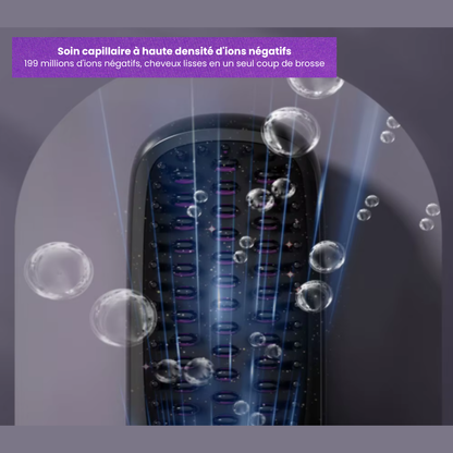 Brosse Lissante Magnétique™ – Sans fil & Ions négatifs