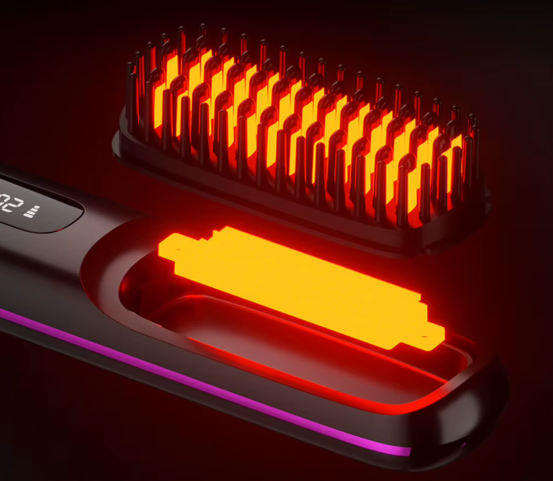 Brosse Lissante Magnétique™ – Sans fil & Ions négatifs