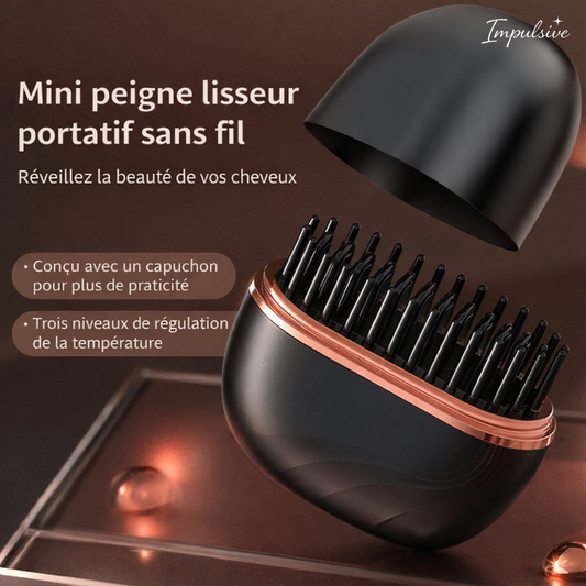 Mini Lisseur Portable Sans Fil – Retouche Express Sac à Main
