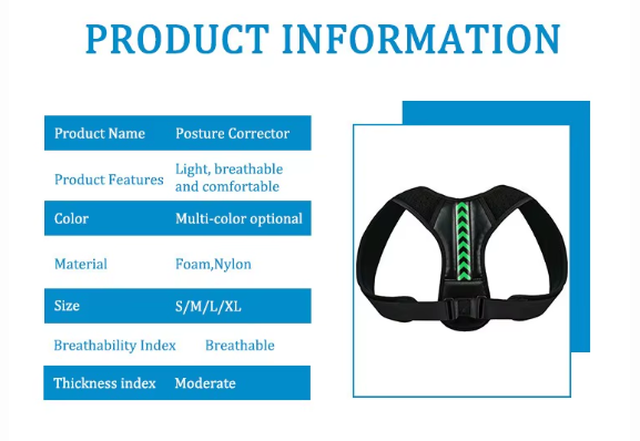 Ceinture correctrice de posture ergonomique