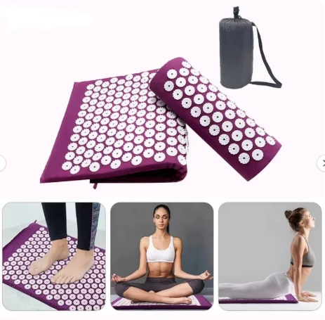 Tapis d’acupression relaxant avec coussin